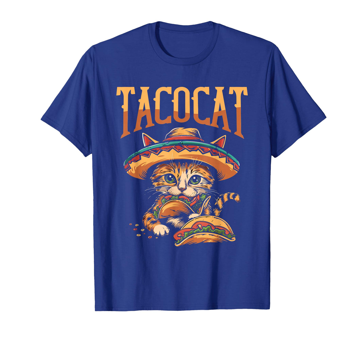 Tacocat Funny Cat and Taco Sombrero T-Shirt