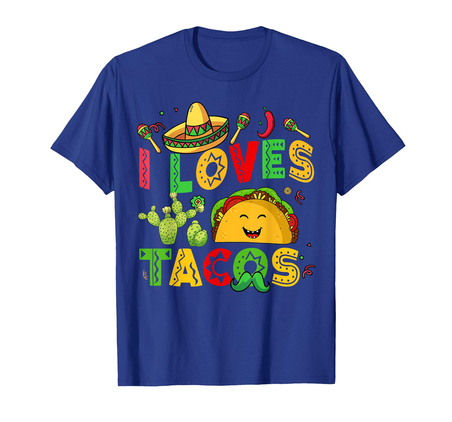 Cinco De Mayo I Loves Tacos Tuesday Funny Kids Boy Men Women T-Shirt