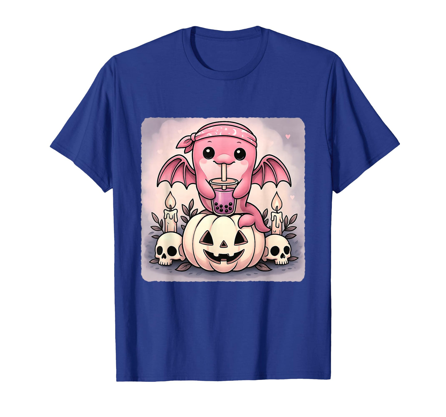 Dolphin Bat Kawaii Pastel Goth Creepy Cute Skeleton T-Shirt