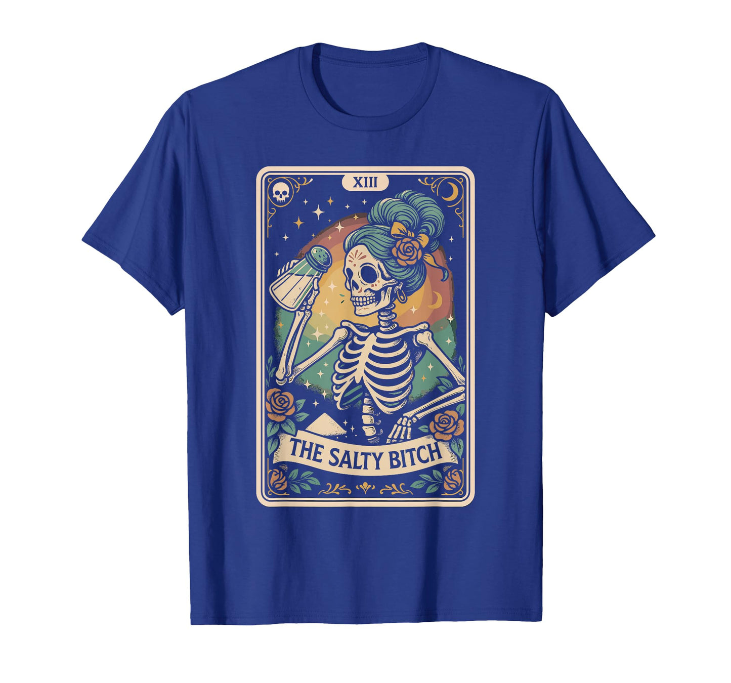 The Salty Bitch Tarot Card Skeleton T-Shirt