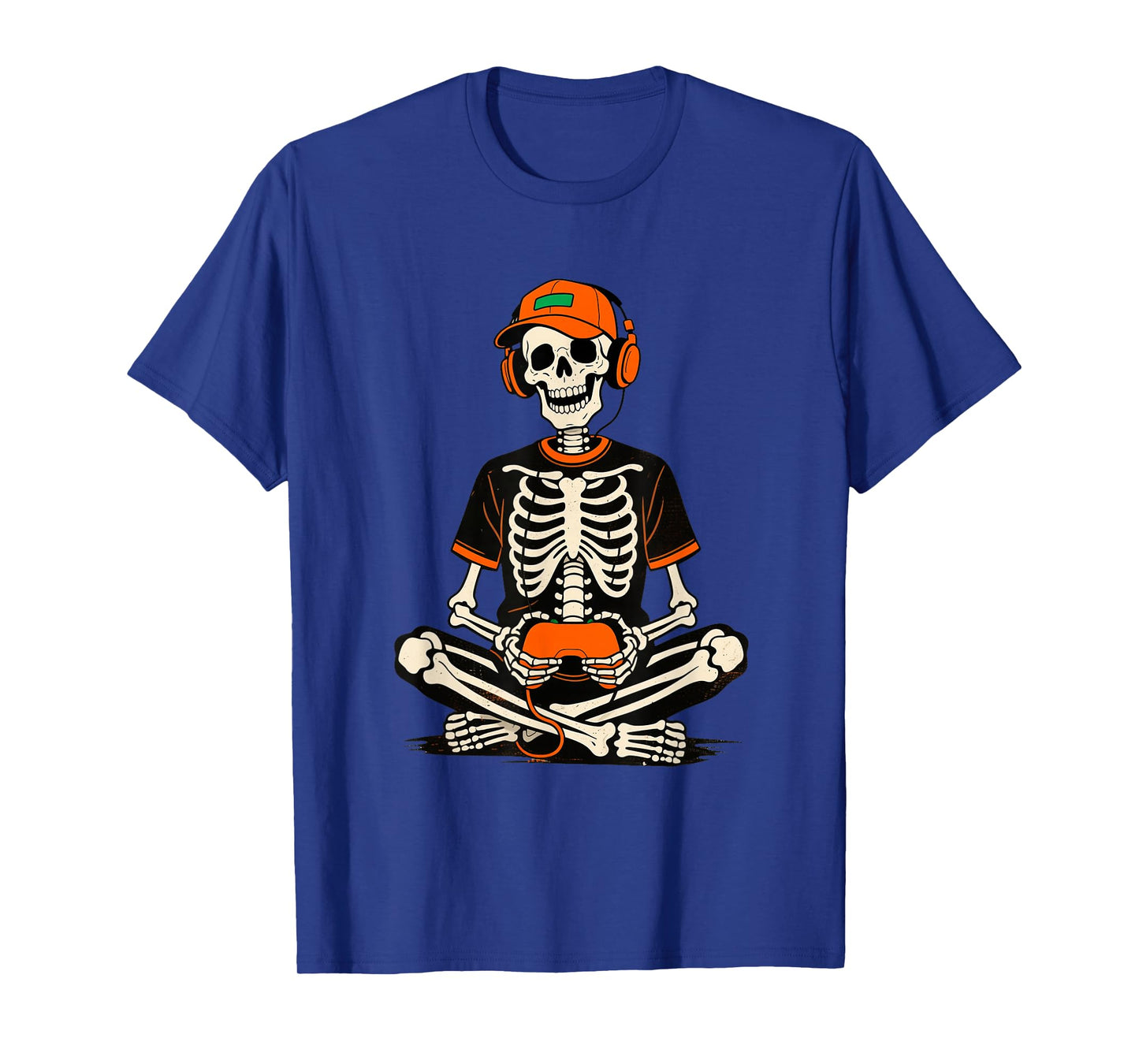 Skeleton Gamer Halloween Funny Video Gaming Boys Men Kids T-Shirt