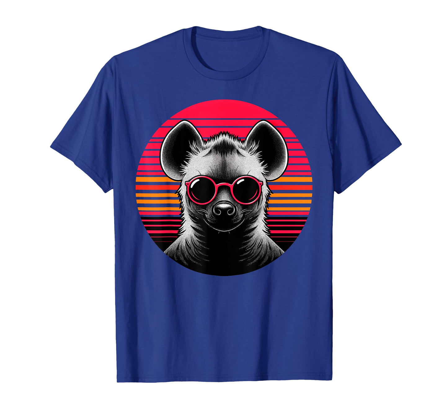 Hyena Retro Vintage Sunset Animal Sunglasses 70s T-Shirt