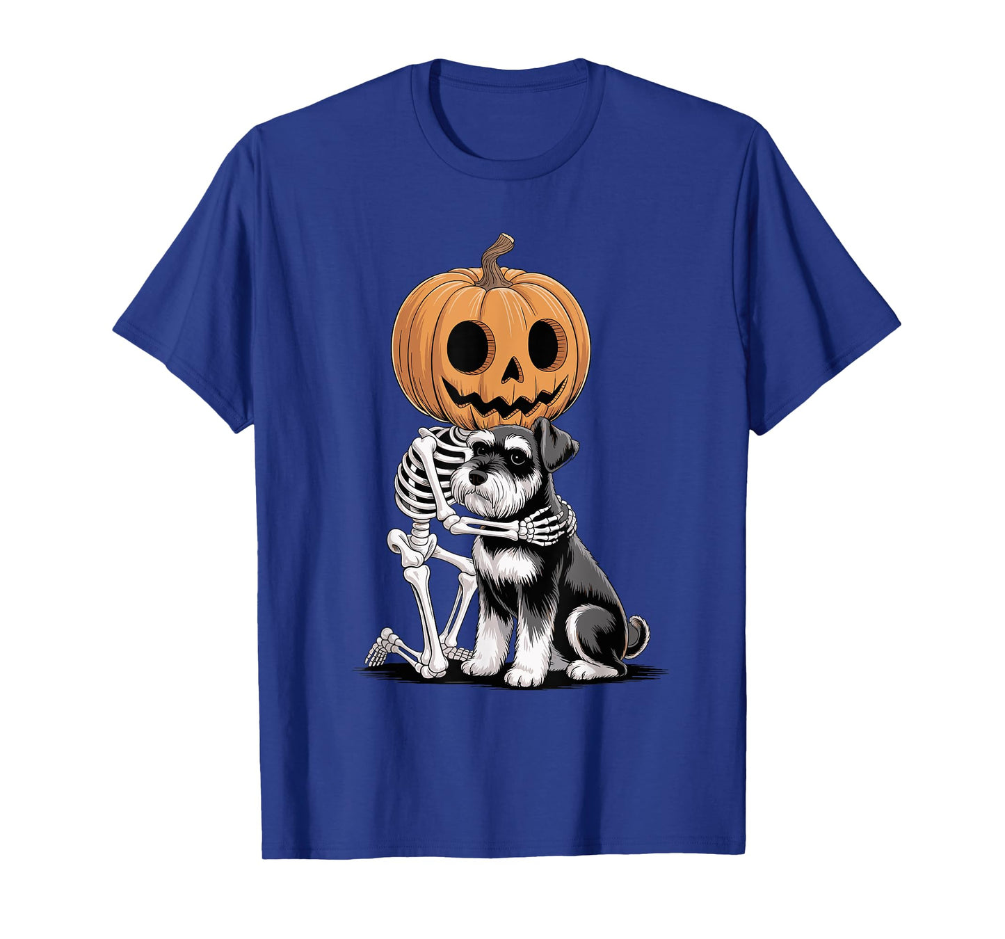 Halloween Skeleton Standard Schnauzer T-Shirt