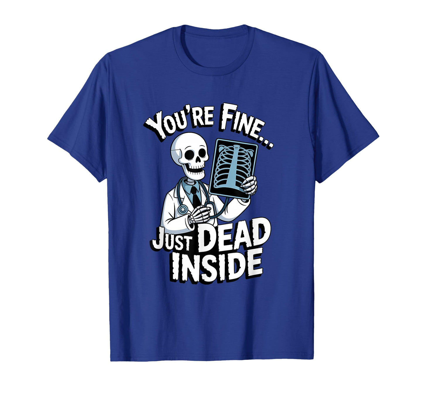 Skeleton Doctor Halloween Spooky Sarcastic Medical T-Shirt