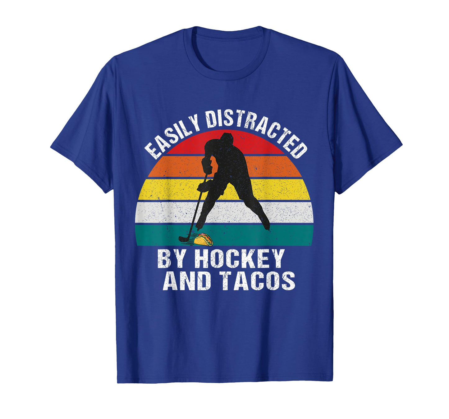 Easily Distracted by Hockey And Tacos T-Shirt