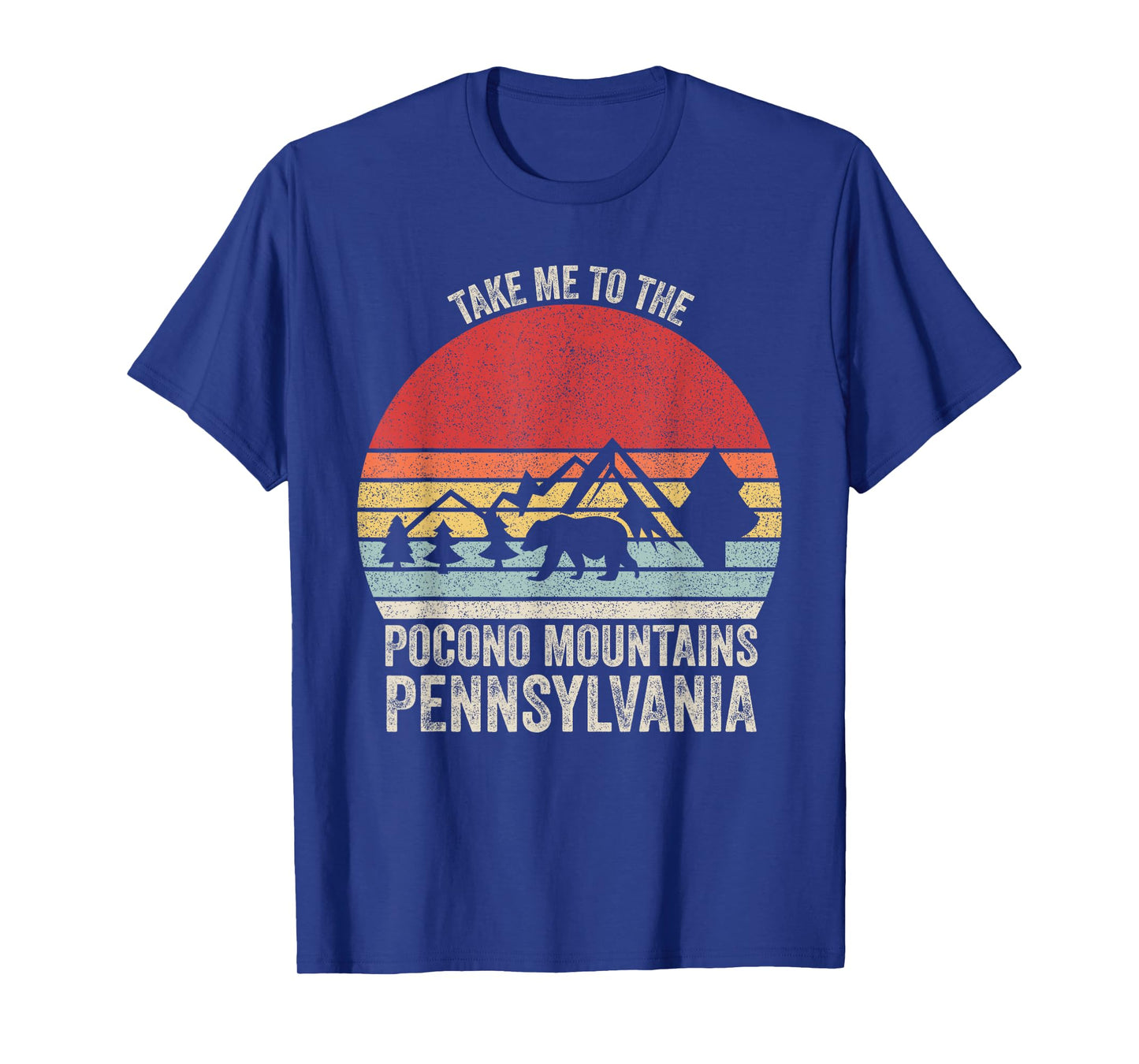 Vintage Retro Take Me To The Pocono Mountains Pennsylvania T-Shirt