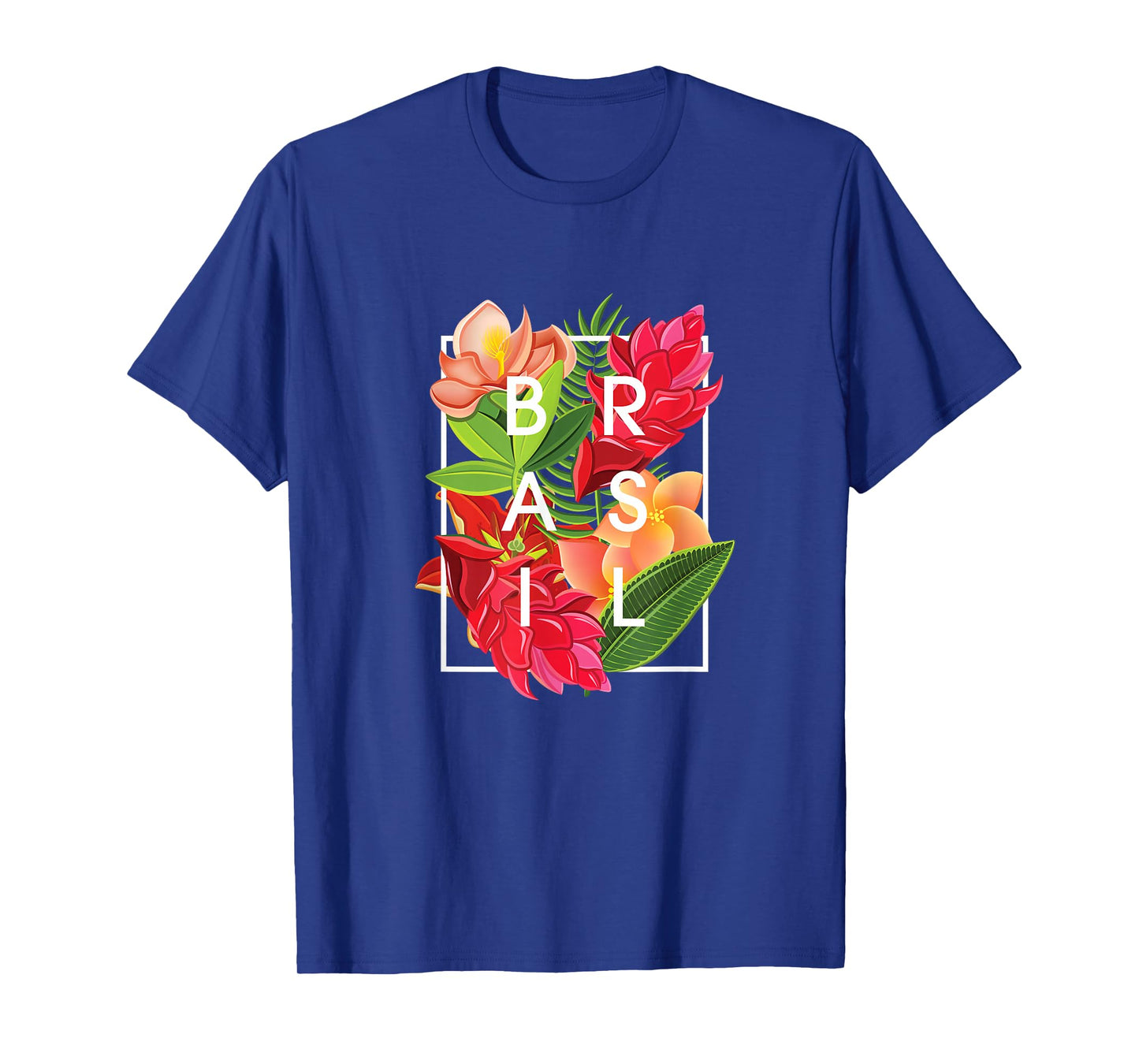 Flowers of Brazil Word Art - Brazilian Pride T-Shirt