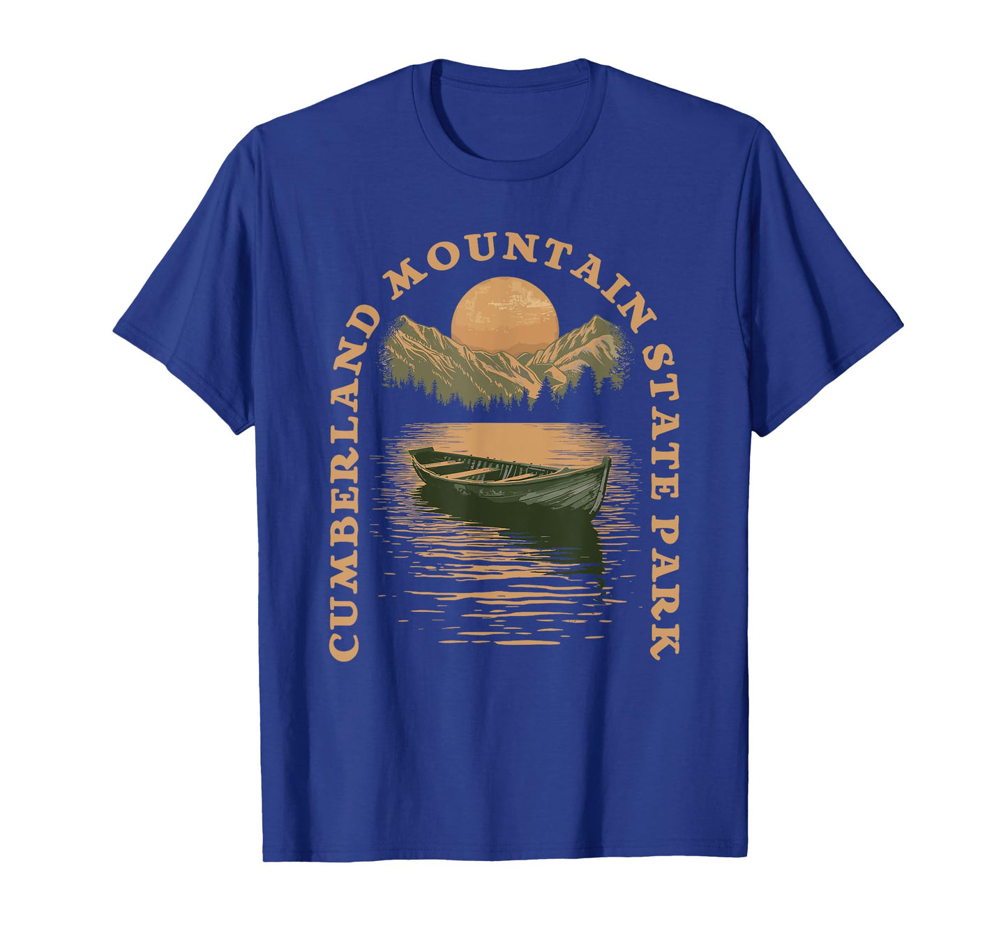 Cumberland Mountain State Park Boat Lake Retro Vintage T-Shirt