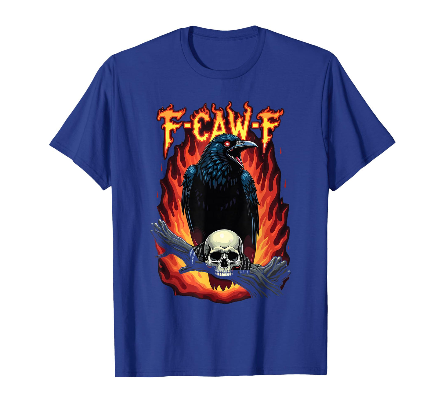 F-Caw-F Funny Crow Halloween Gothic Bird Artwork T-Shirt