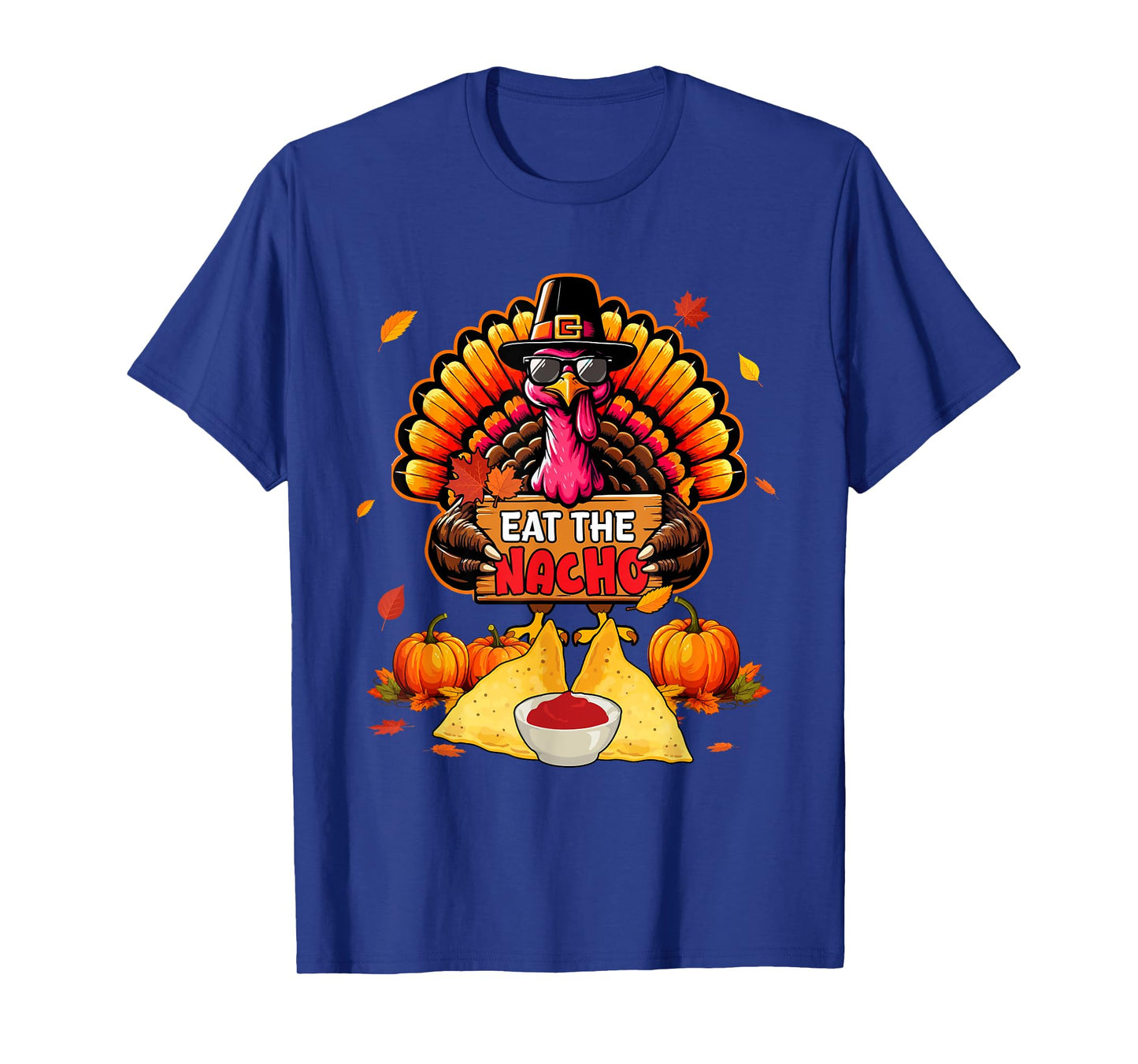Eat Nacho Thanksgiving Autumn Funny Joke Saving Turkey T-Shirt