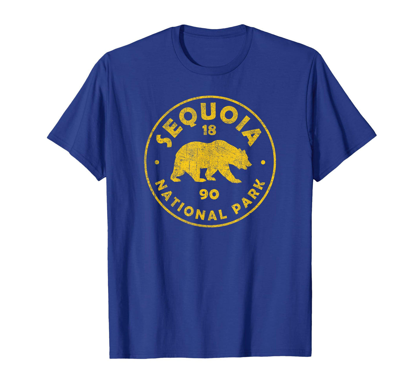 Retro Sequoia National Park Women Men Kids Vintage Hiking T-Shirt