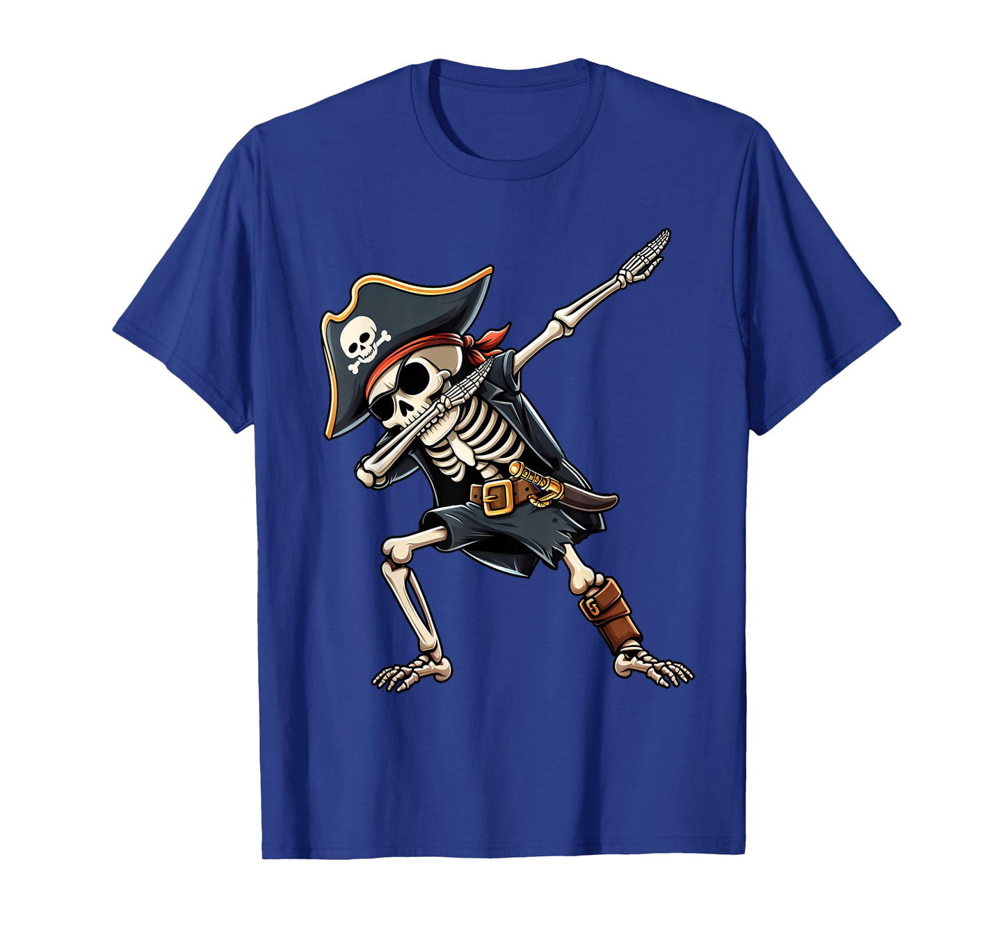 Halloween Shirts For Men Boys Kids Skeleton Pirate Halloween T-Shirt