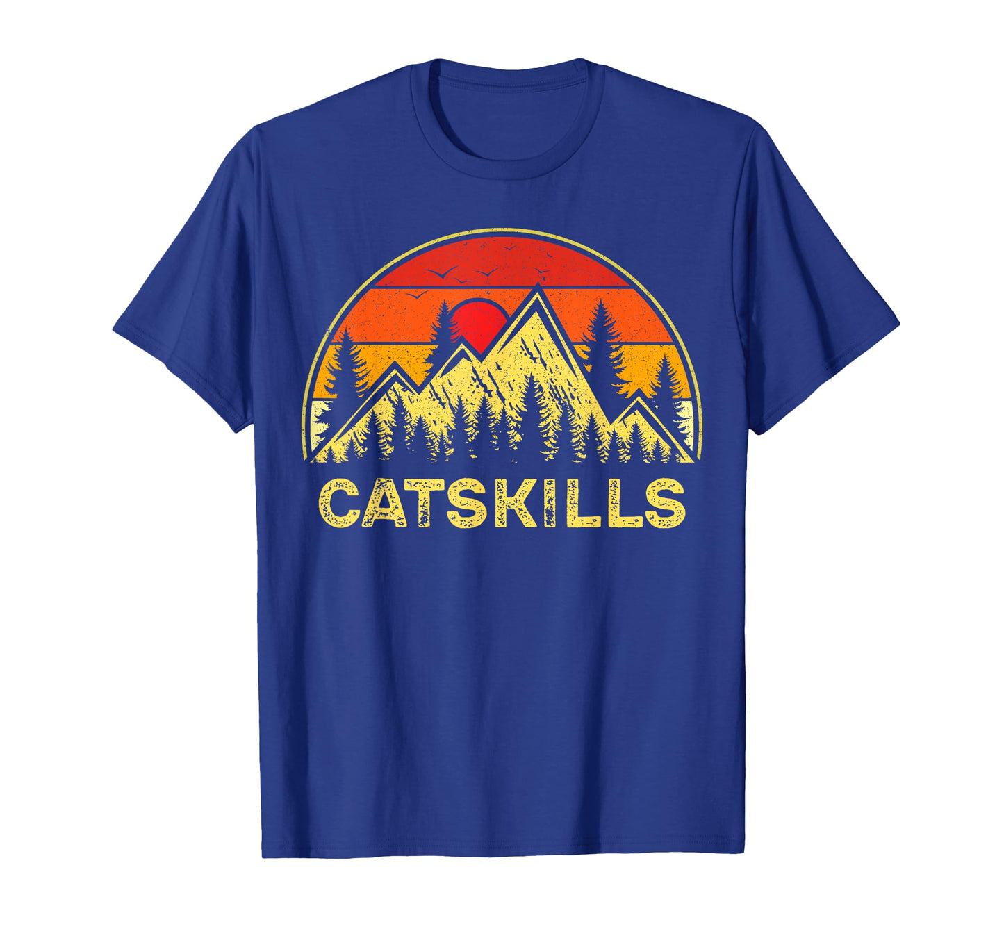 Vintage Catskills New York Mountains Nature Hiking Souvenir T-Shirt