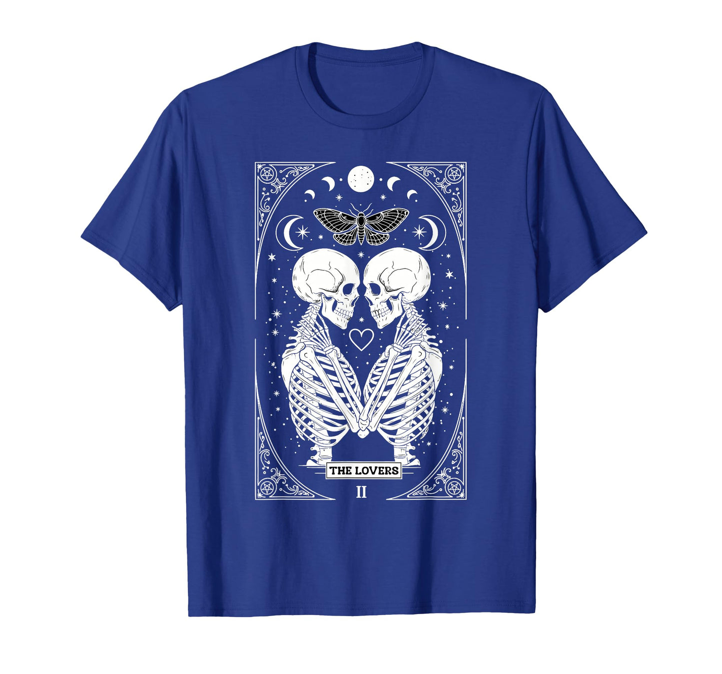 The Lovers Vintage Tarot Card Astrology Goth Halloween Women T-Shirt