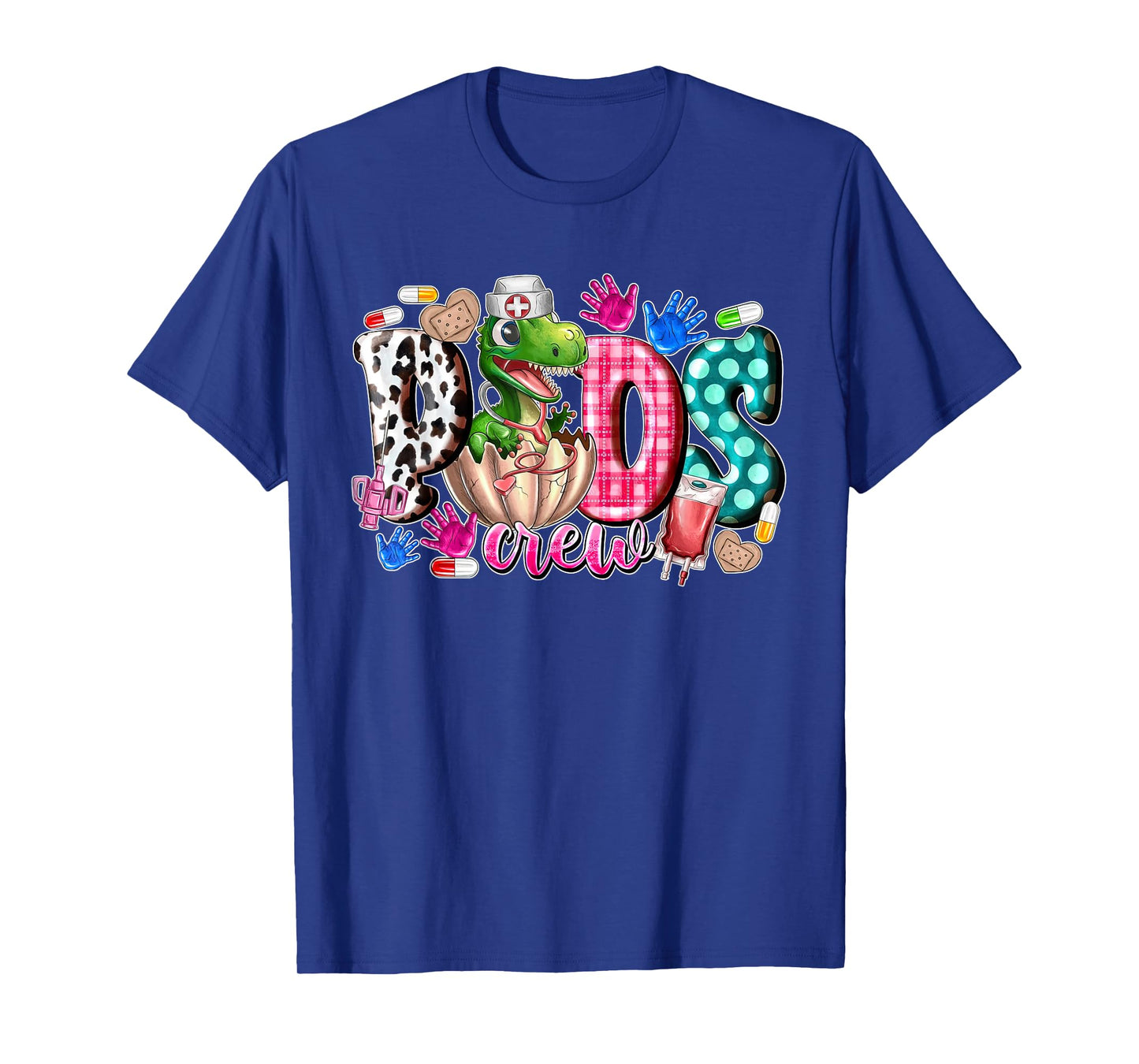 Pediatrics Dinosaurs Peds Nurse Crew Appreciation Pediatric T-Shirt