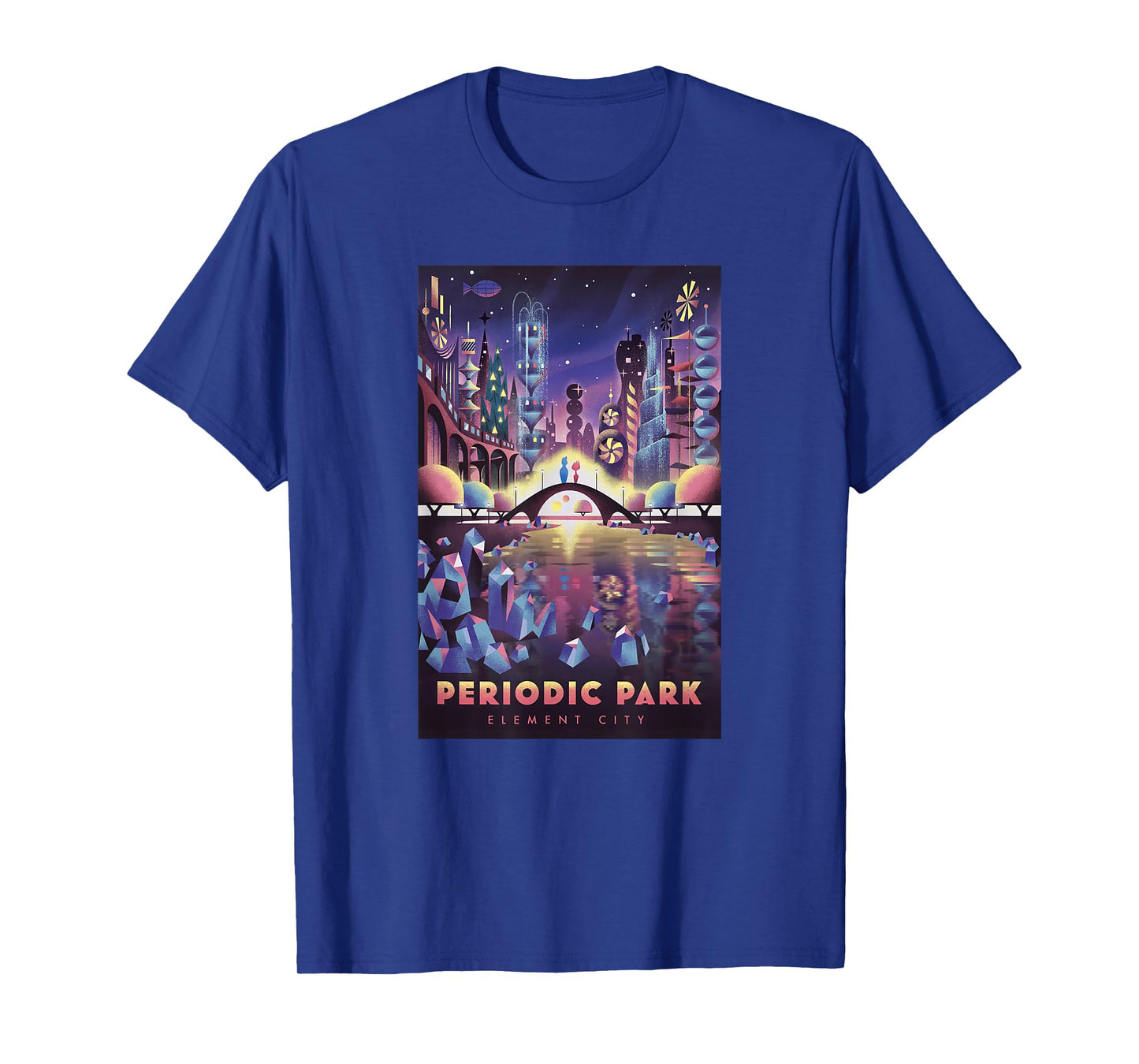 Disney Pixar Elemental Periodic Park Element City Poster T-Shirt