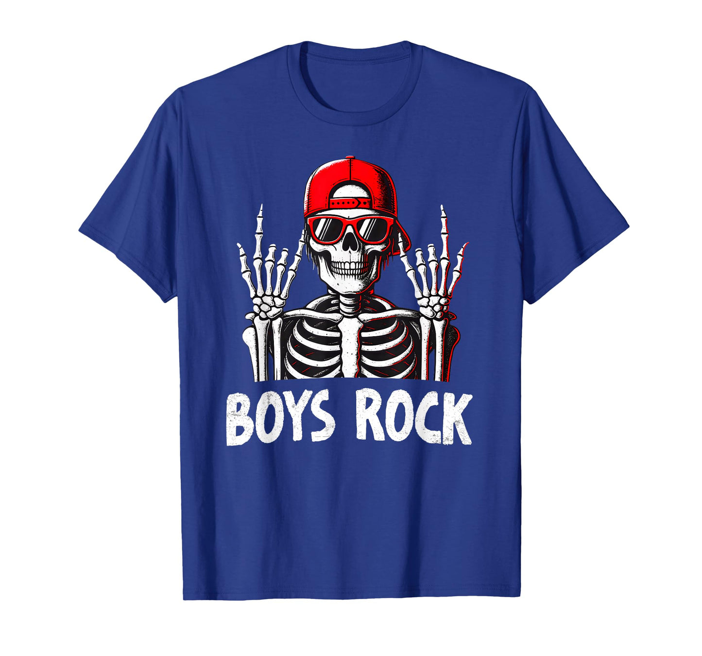 Boys Rock, Rock'n Roll Boy, Skeleton Rocker Cool Punk Rock T-Shirt