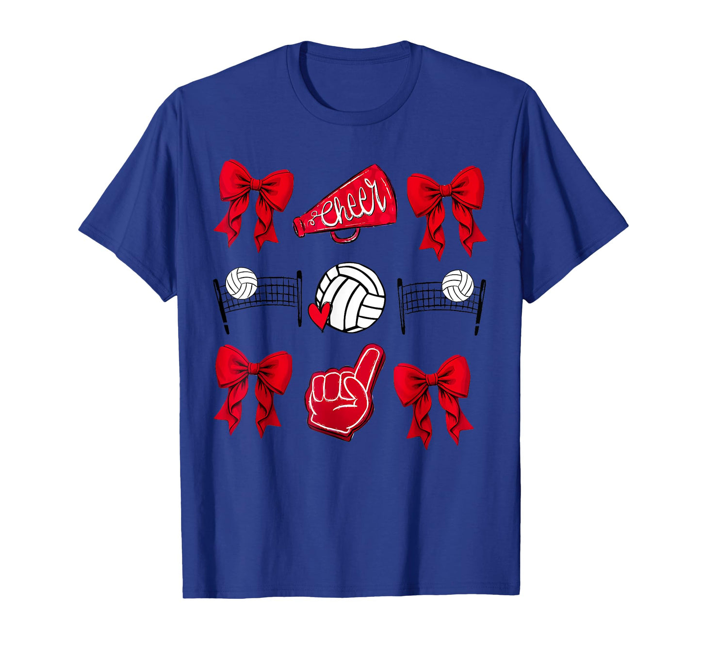 Volleyball Coquette Bow Volleyball Mom Game Day Women Girls T-Shirt
