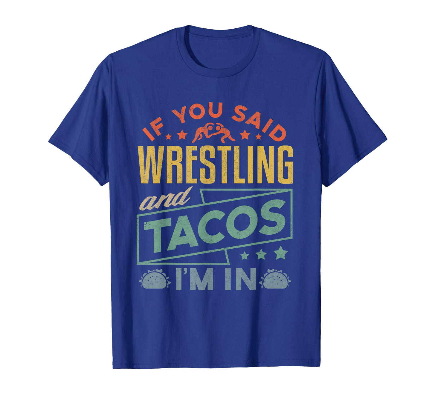 Funny Wrestling and Tacos Shirt Wrestle Retro Men Boys Kids T-Shirt