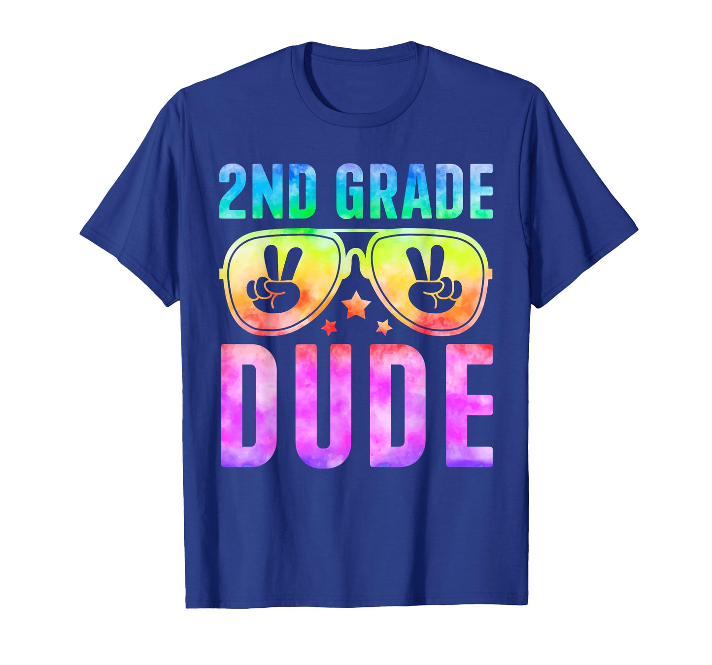 2nd Grade Cool Dude Tie Dye Back To School Second Grade Boys T-Shirt