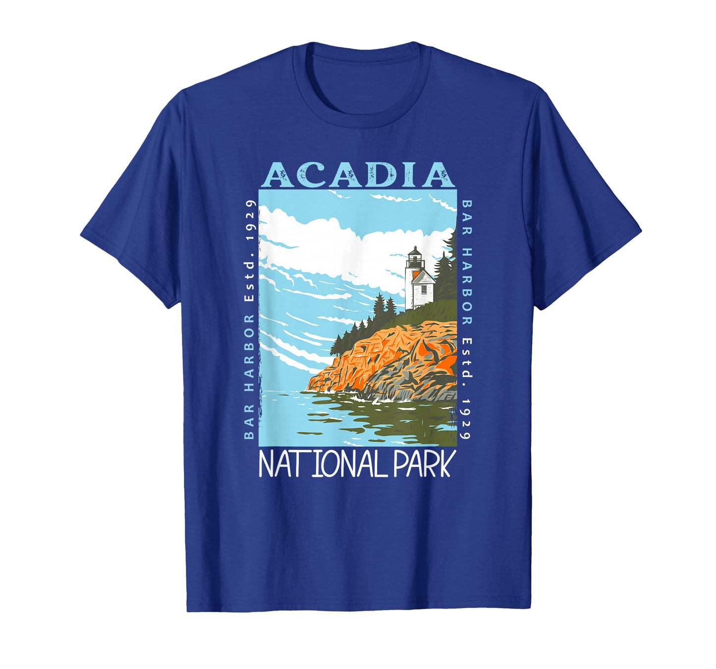 Acadia National Park Bar Harbor Maine Vintage T-Shirt