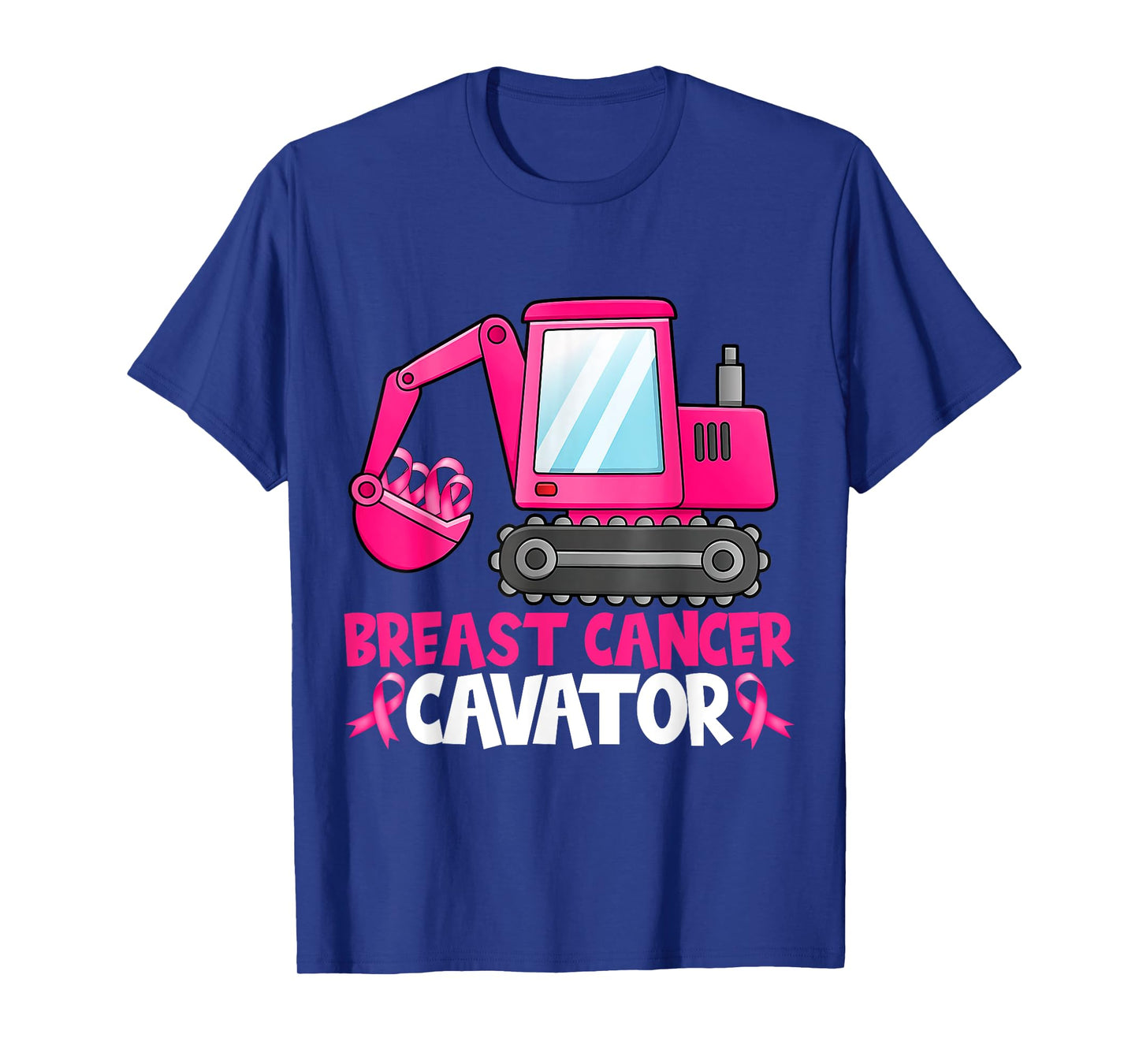 Breastcancerscavator Breast Cancer Awareness Kids Excavator T-Shirt