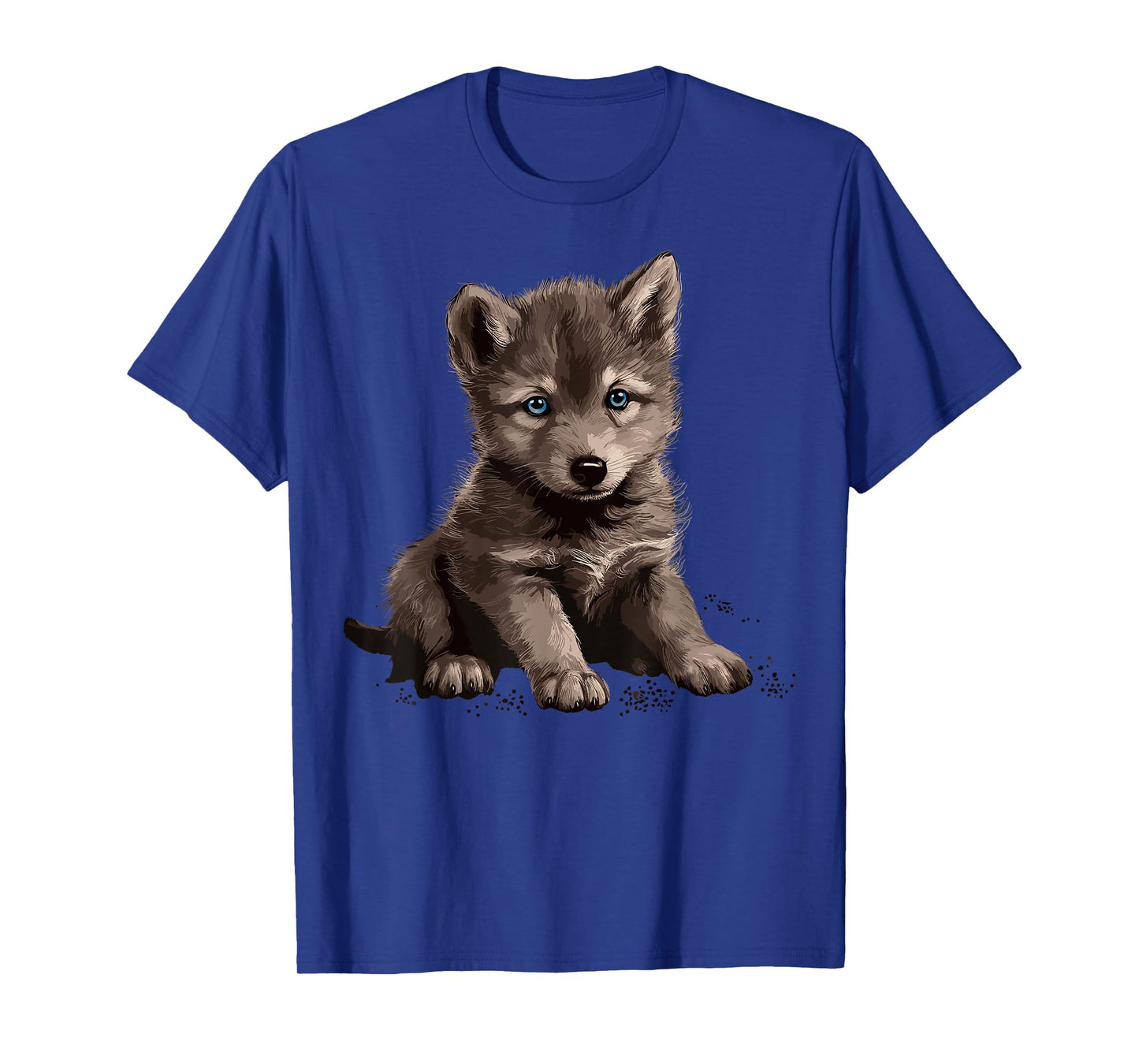 Wolves Blue Eyes Nature Pack Forest Cub Wolf T-Shirt
