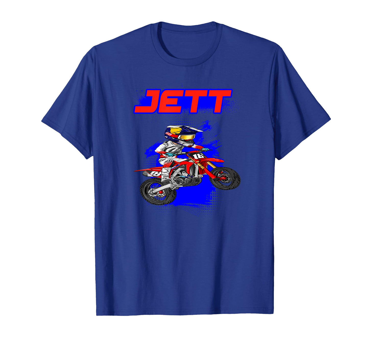 JL18-Official Unisex-Youth Black Modern Motocross Graphic T-Shirt