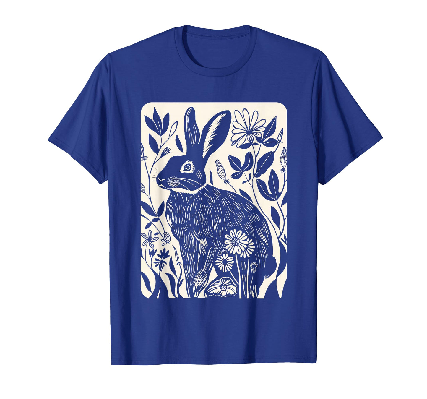 Easter Rabbit Flowers Nature Bunny Lovers, Women, Girls T-Shirt