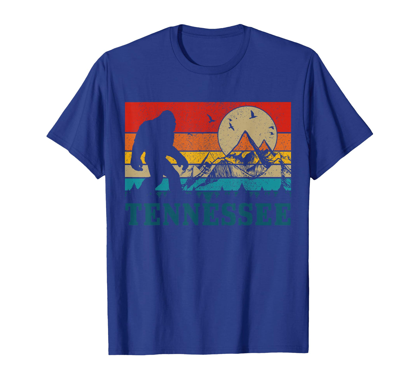 Tennessee Bigfoot Vintage Mountains Nashville Hiking Gift T-Shirt