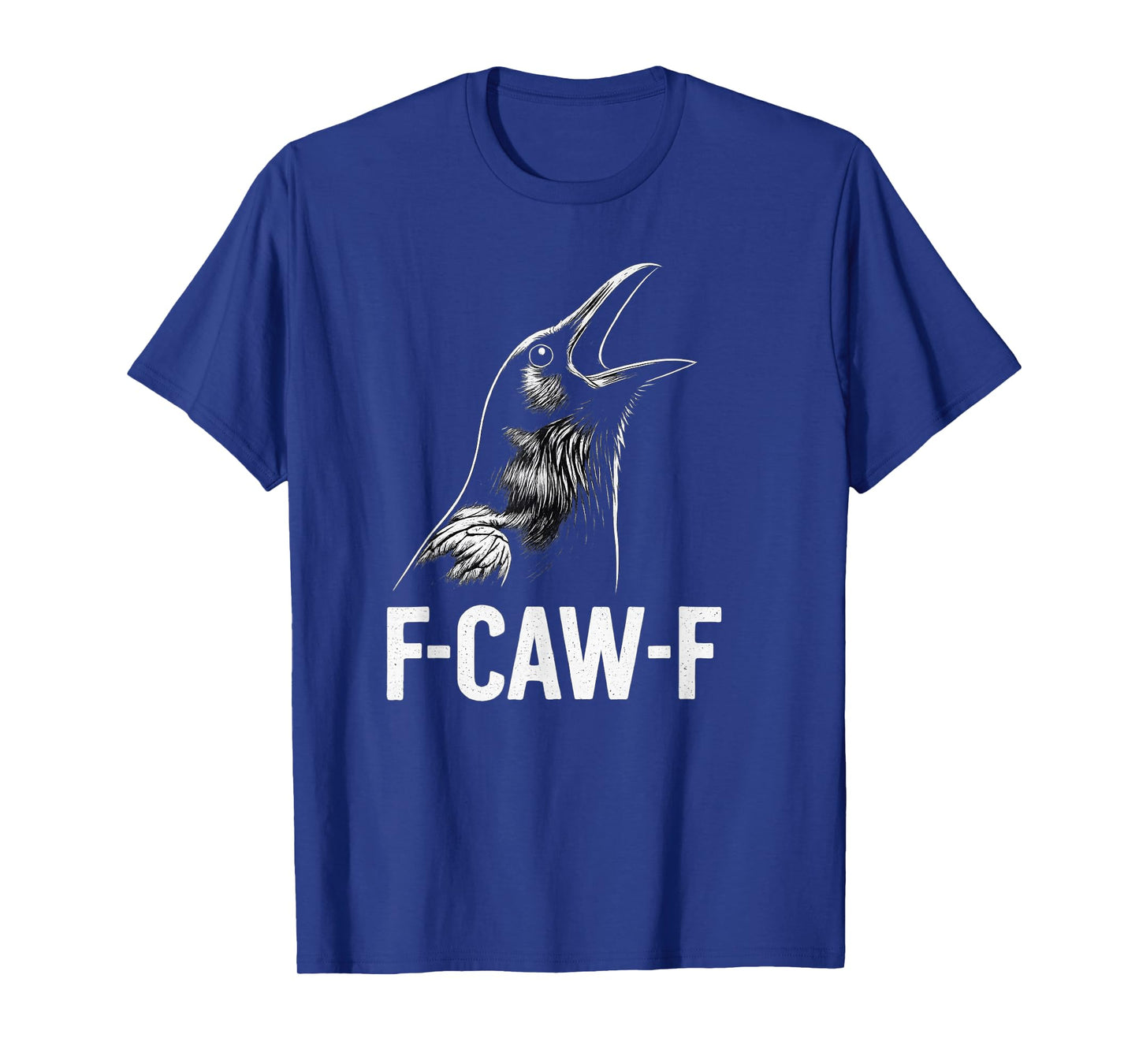 Funny Black Crow Bird with F-Caw-F Saying T-Shirt