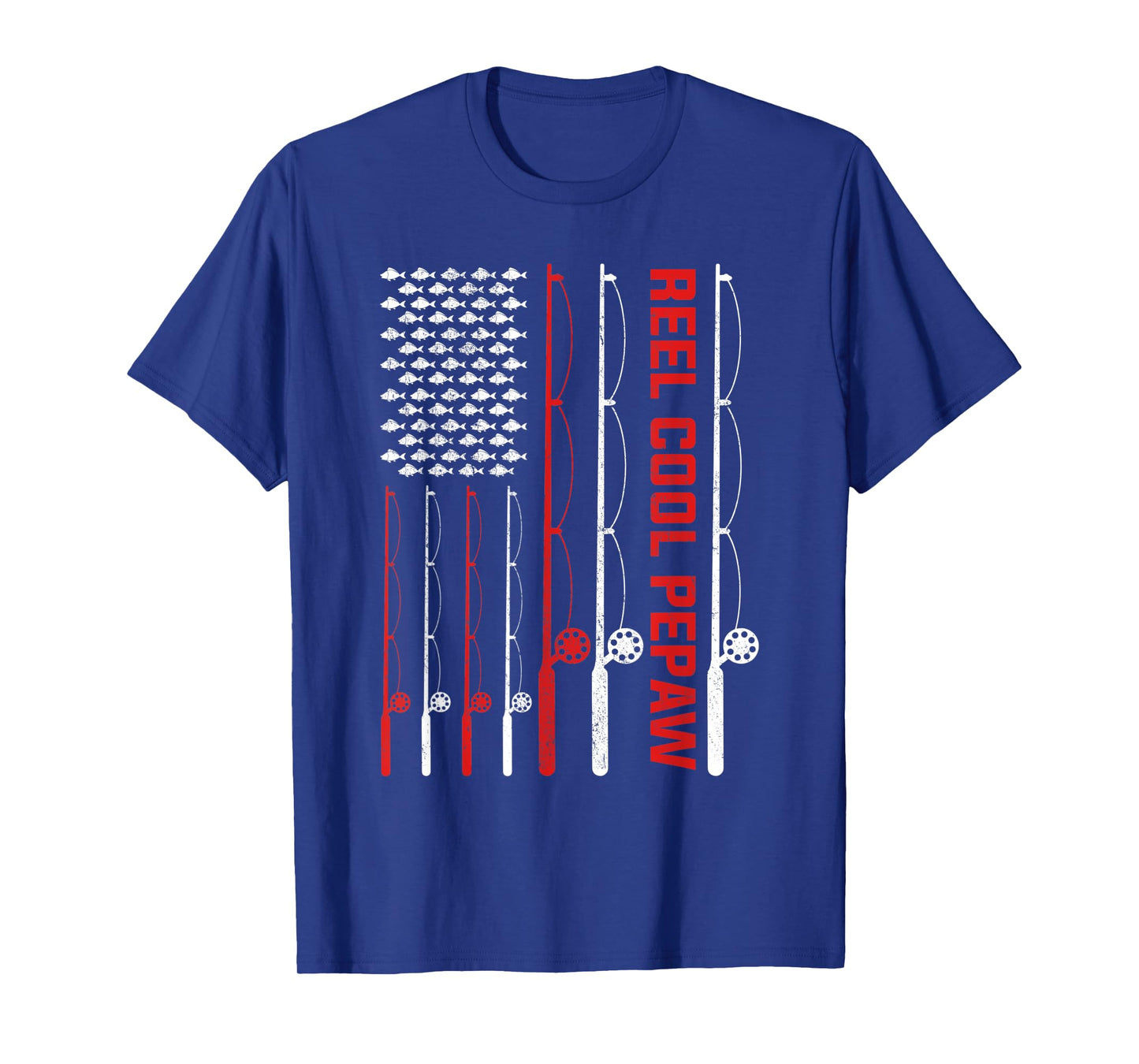 Mens Reel Cool Pepaw Fathers Day Fishing Present T-Shirt