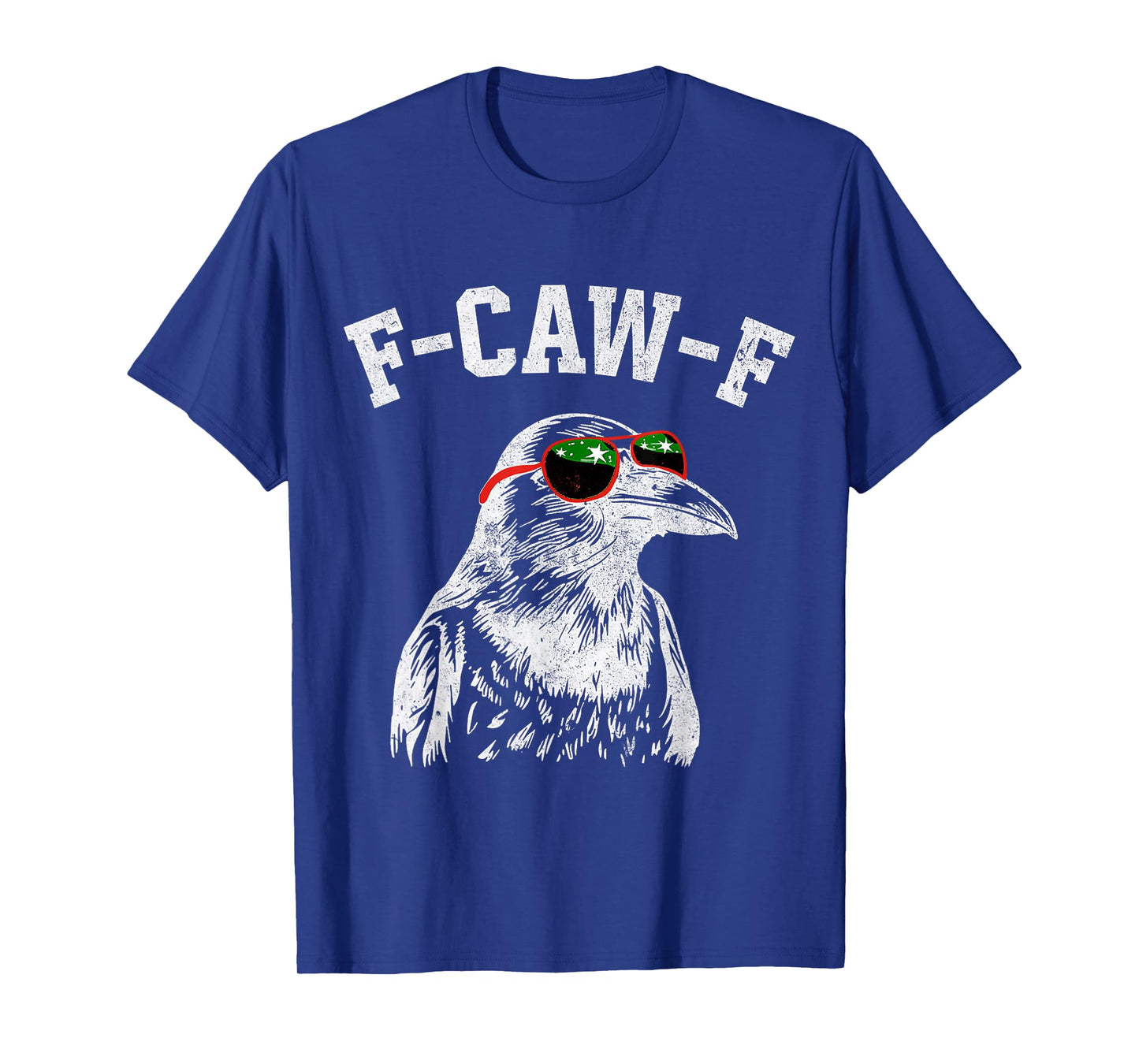 F-Caw-F Black Crow Bird Retro Vintage Christmas T-Shirt