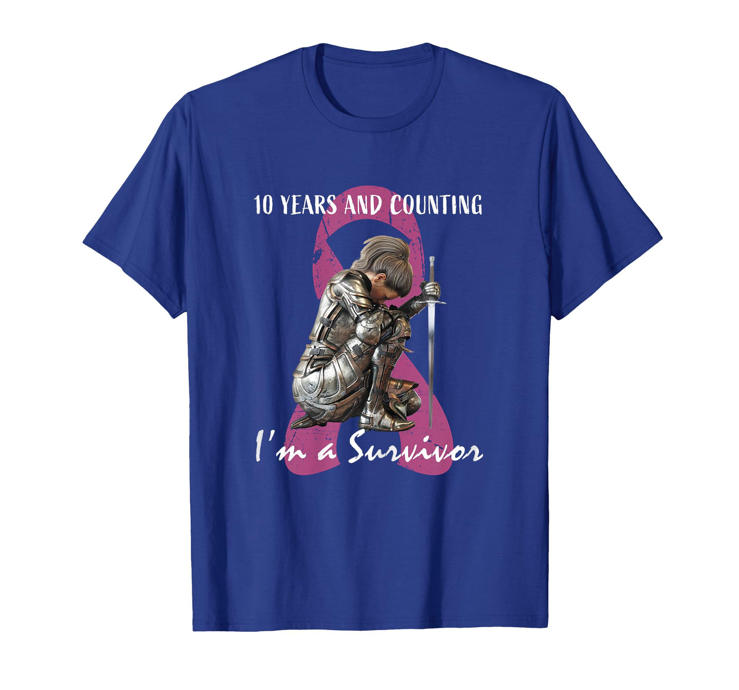 10 Years Cancer Free Gifts 10 Year Breast Cancer Survivor T-Shirt