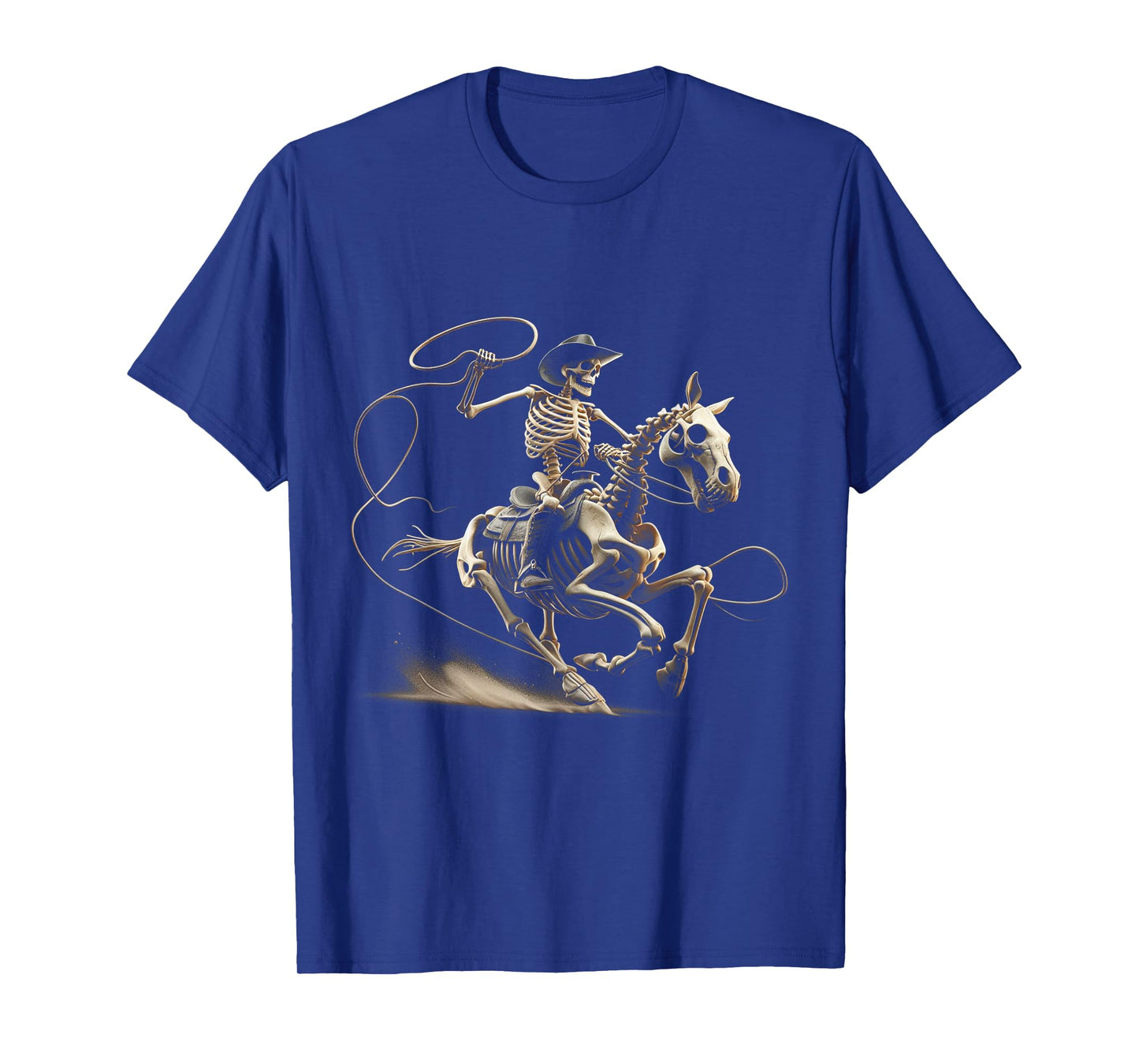Halloween Cowboy Horse Skeleton Costume T-Shirt