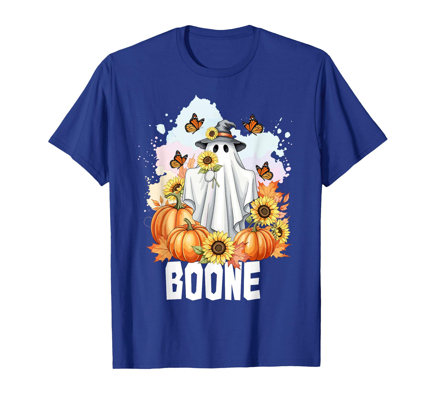 Retro Boo Boone Girls First Name Funny Halloween Ghost 2025 T-Shirt