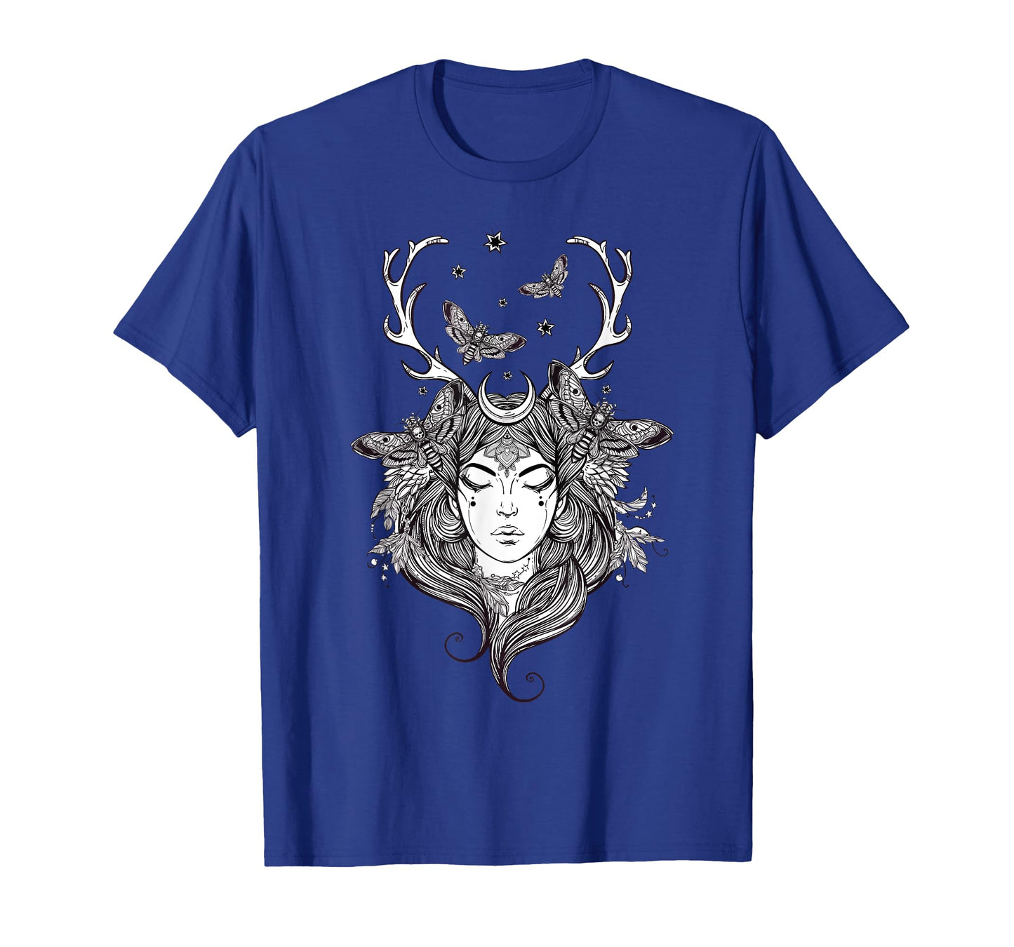 Hand Drawn Shaman Tshirt - Forest Fairy - Folklore Witch Tee T-Shirt