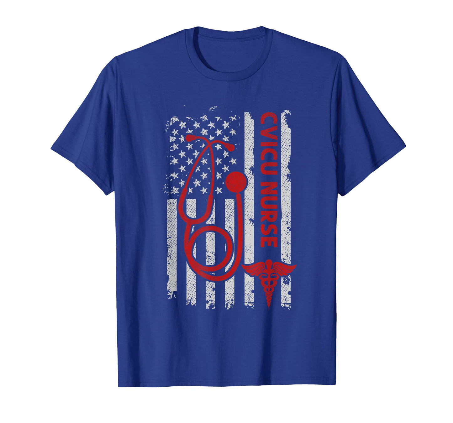 Patriotic Cvicu Nurse American 4th Of July American Flag T-Shirt