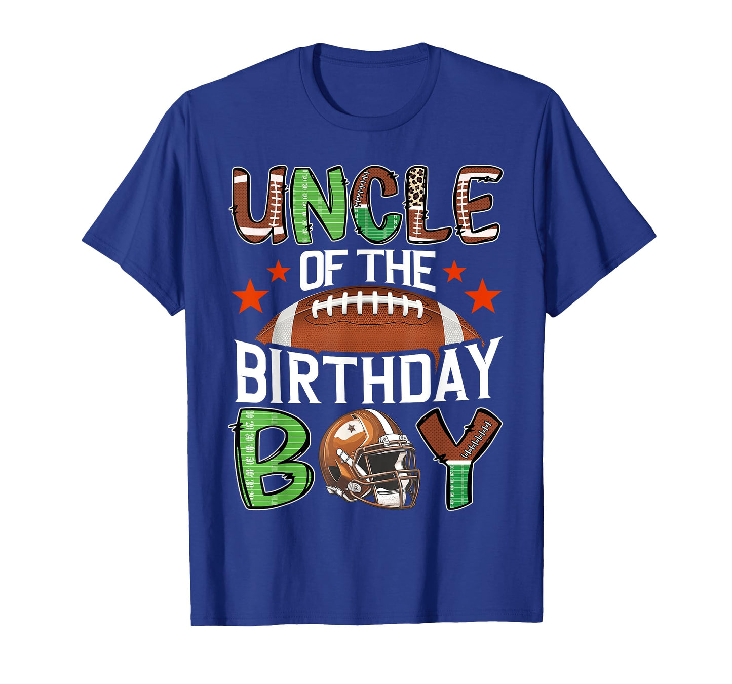 Uncle Of The Birthday Boy Game Day Football T-Shirt