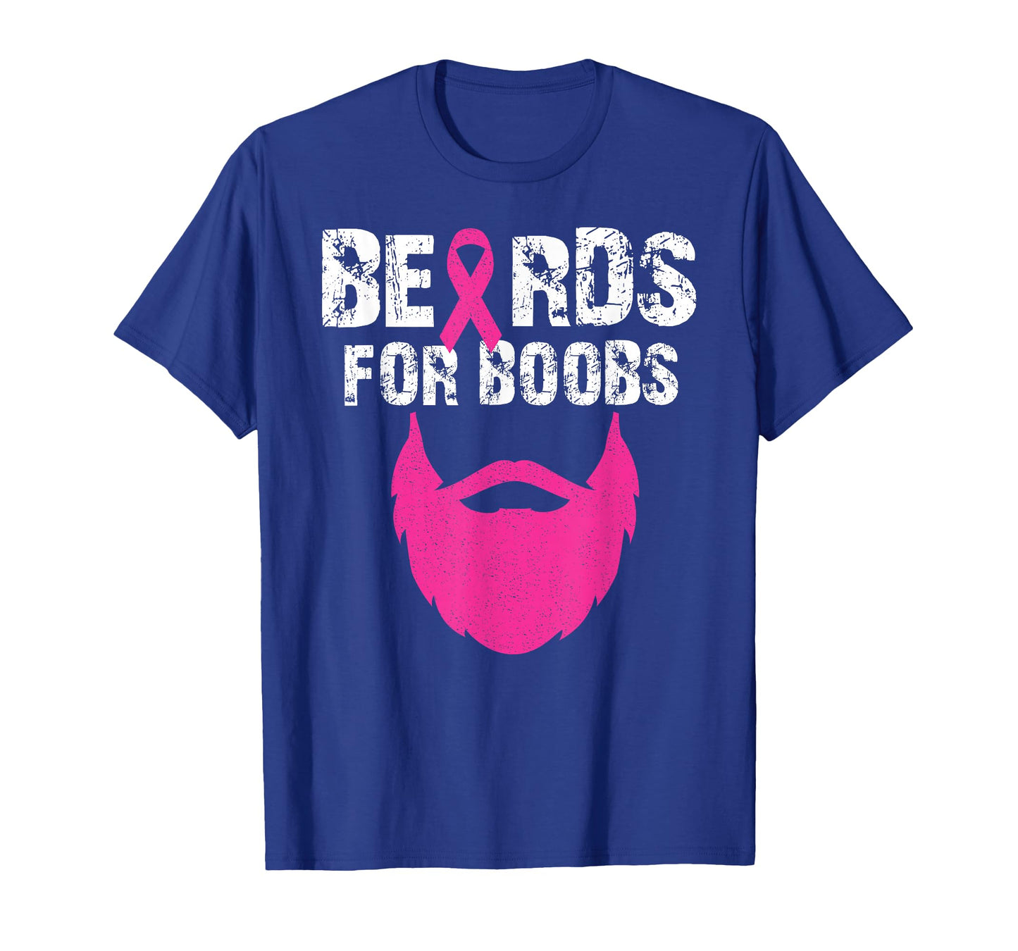 Beards for boobs Breast cancer awareness tee T-Shirt