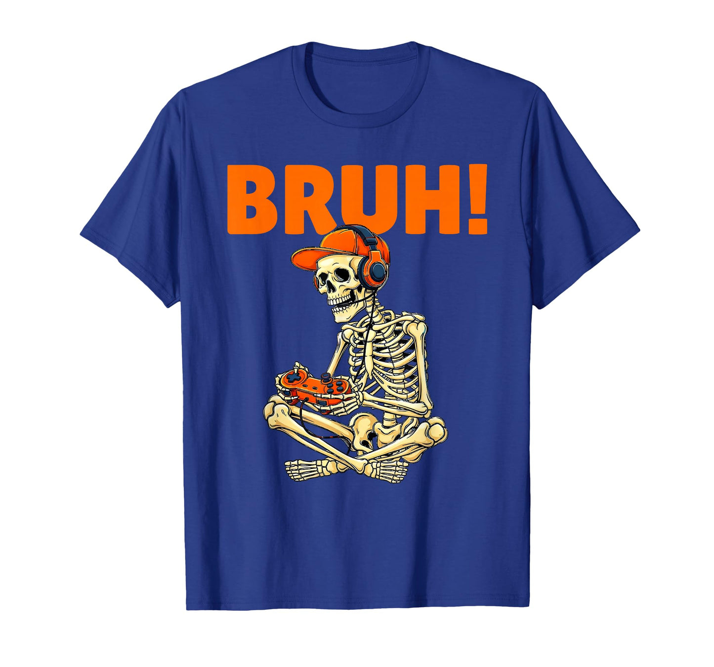 Funny Halloween Skeleton Gamer Video Gaming Boys Men Kids T-Shirt