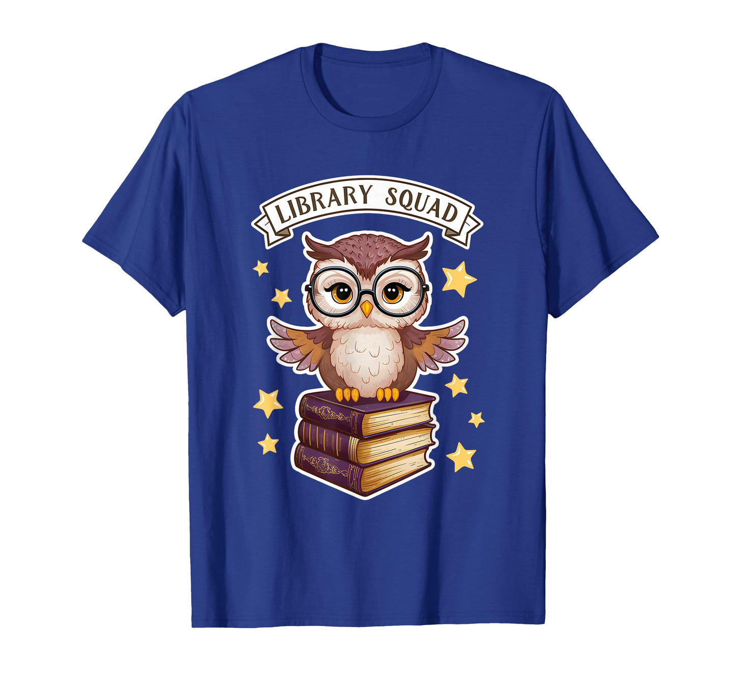 Library squad. Book Owl. Wisdom Nerd Librarian Club T-Shirt