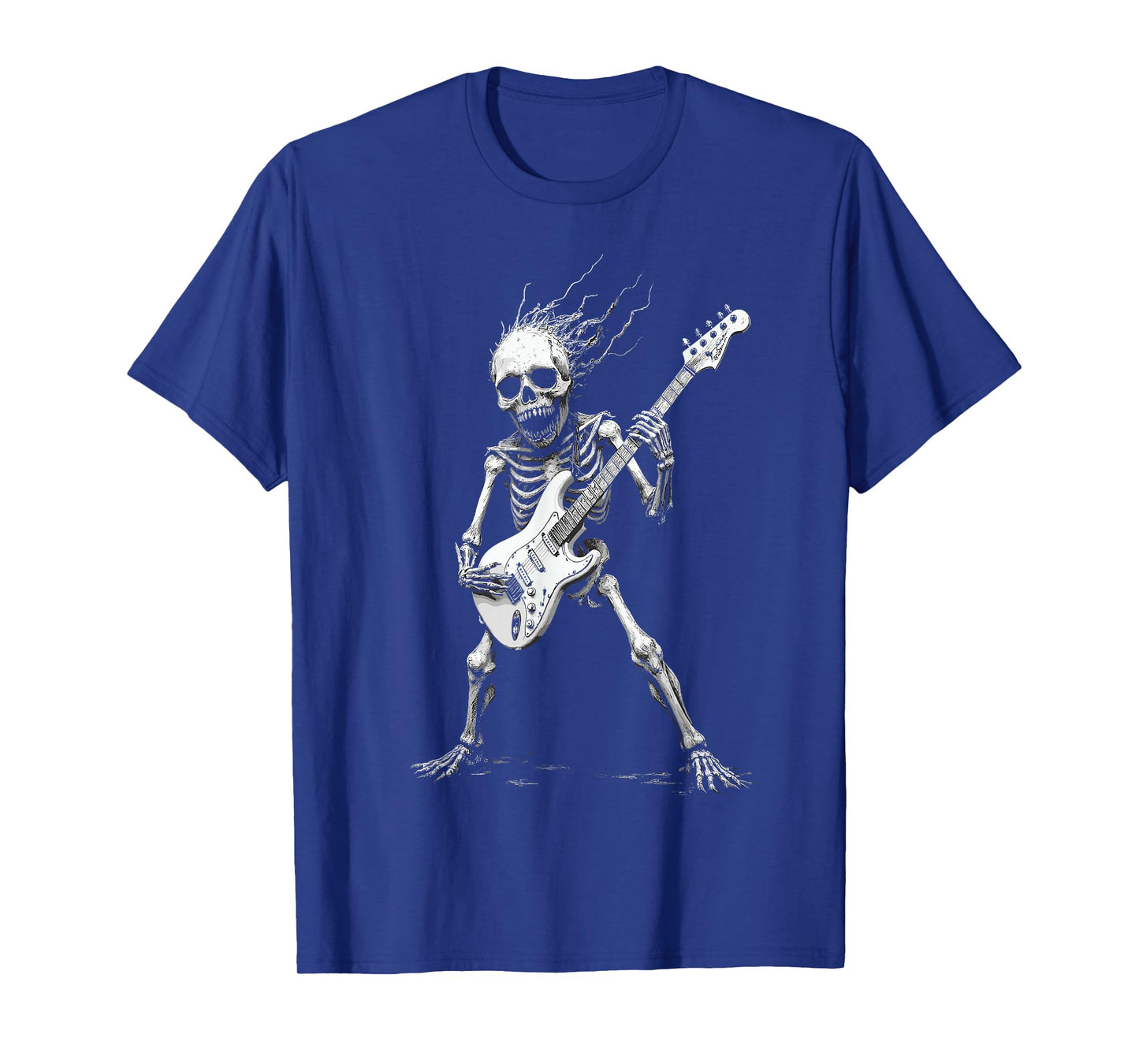 Guitar Player Skeleton Tee Heavy Metal Rock Extreme Music T-Shirt