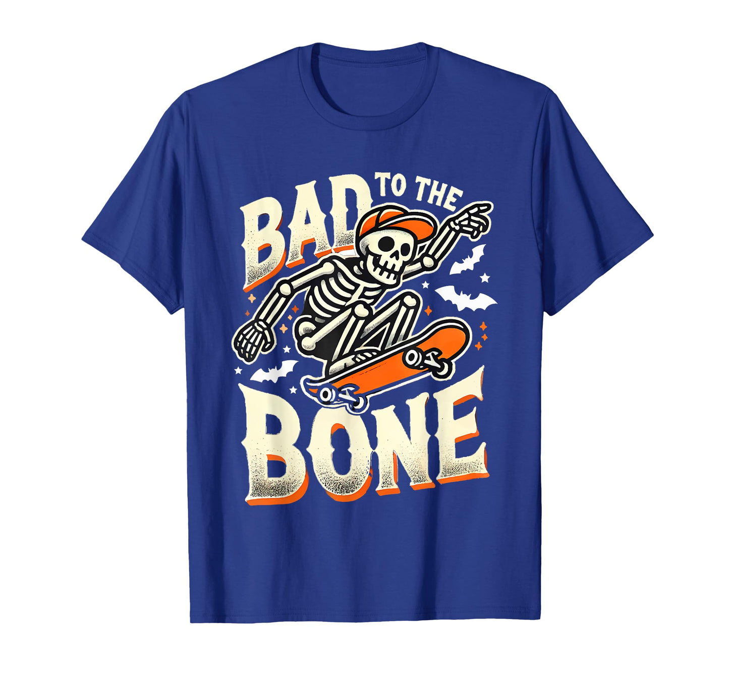 Bad To The Bone Skate Skateboard Shirt Youth Boys Mens Girls T-Shirt