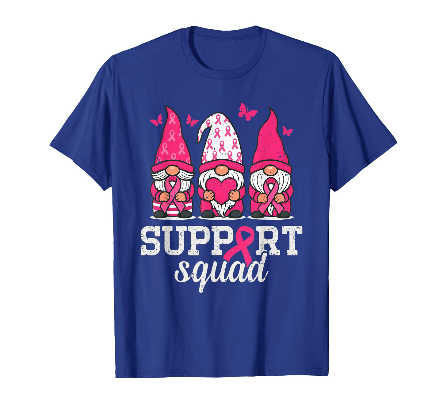 Gnomes Breast Cancer Awareness Support Squad Women Men Kids T-Shirt