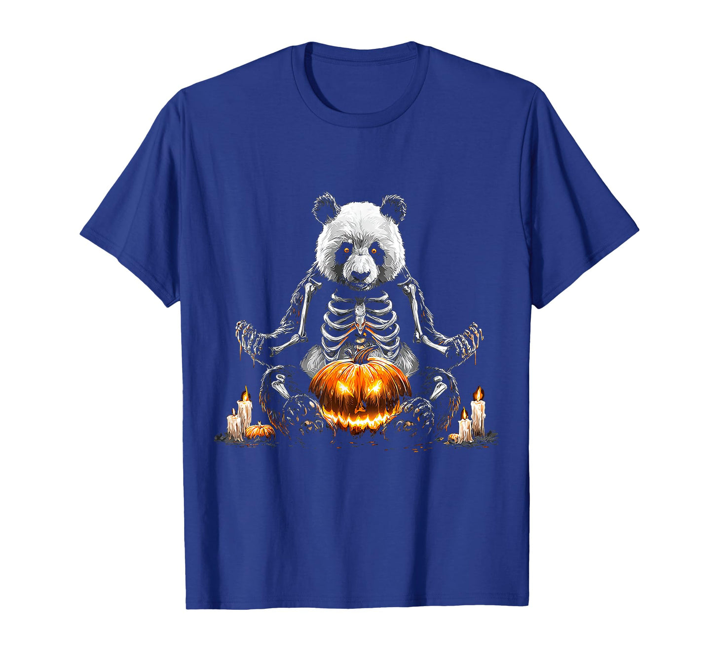 Halloween Panda Skeleton Pumpkin Vampire Animal Halloween T-Shirt