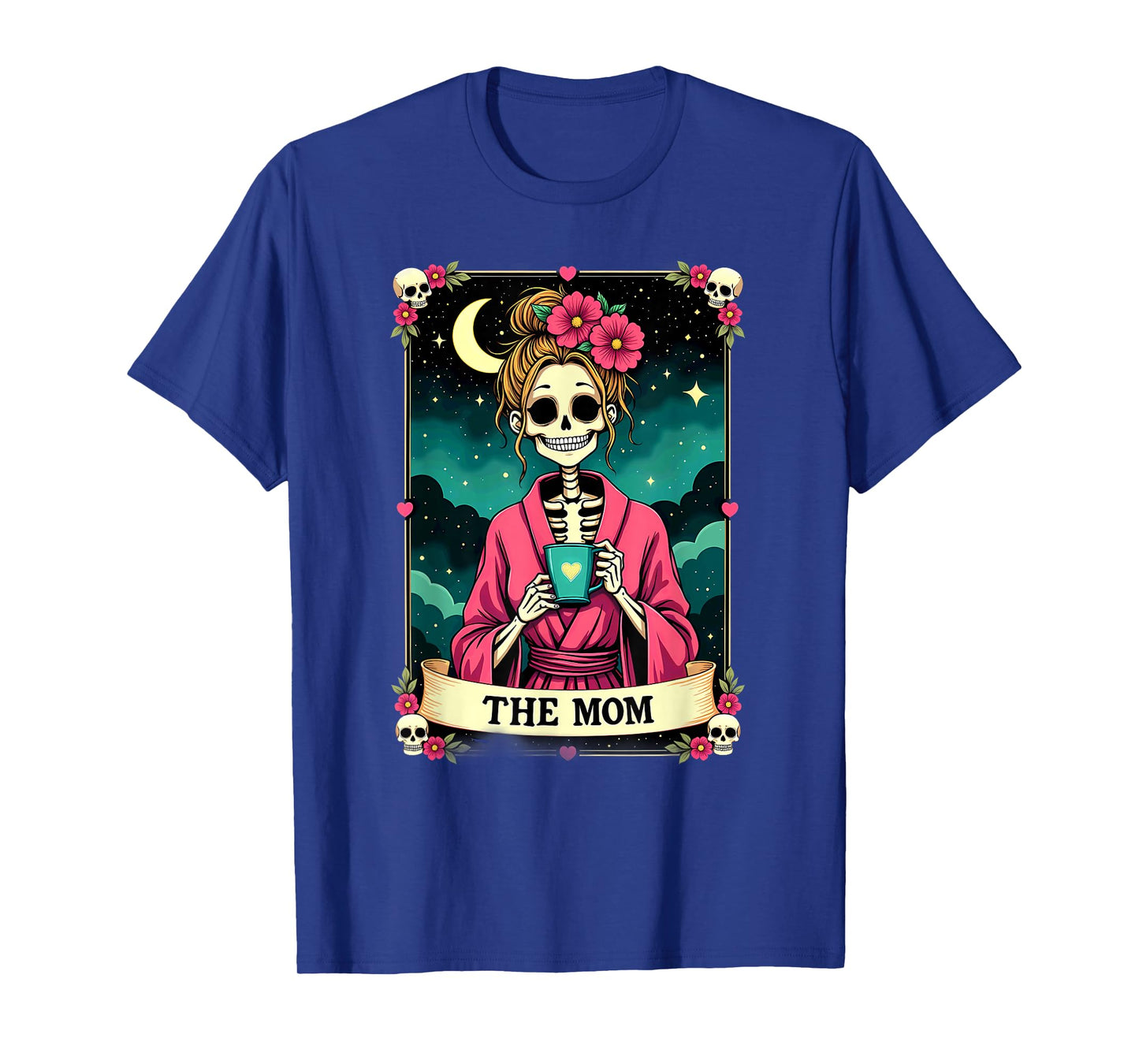 Gothic Tarot Card The Mom Skeleton Coffee T-Shirt