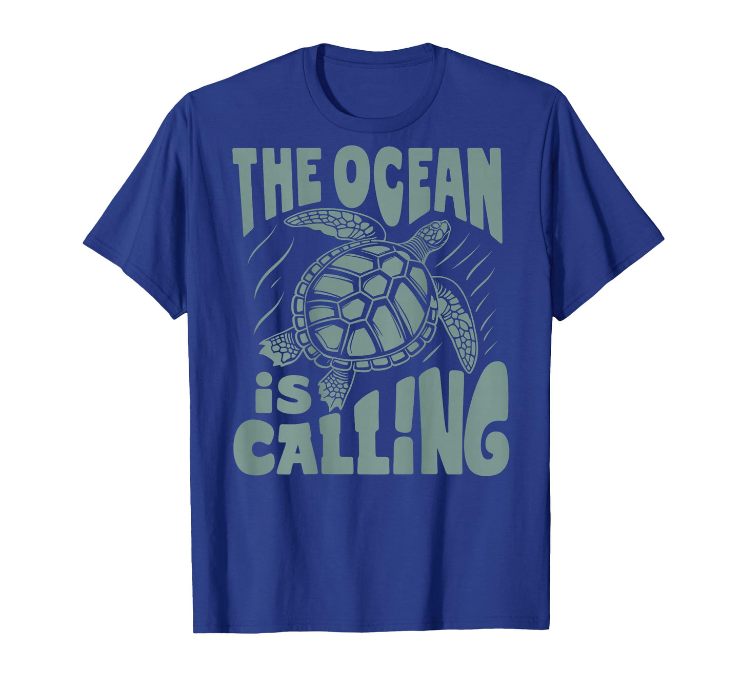 The Ocean Is Calling X Nature Beach Turtle Back T-Shirt