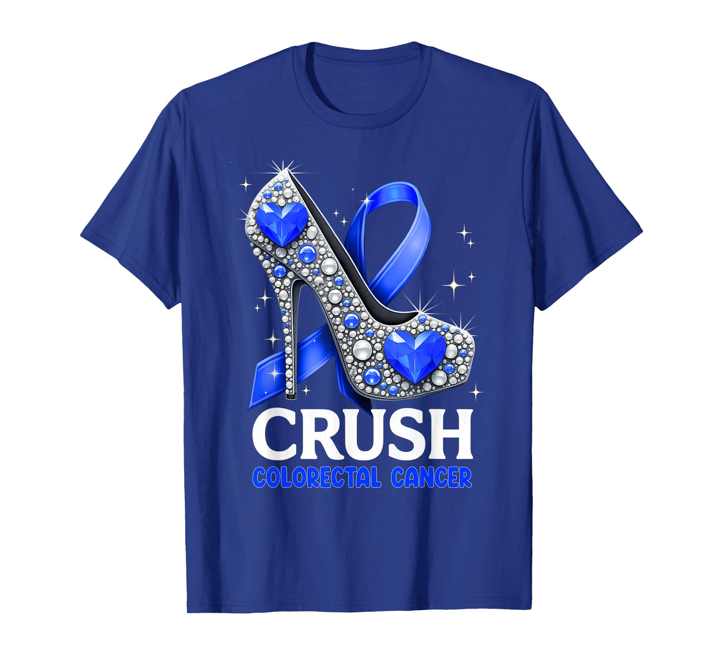Girl Women Crush Colorectal Cancer Awareness T-Shirt