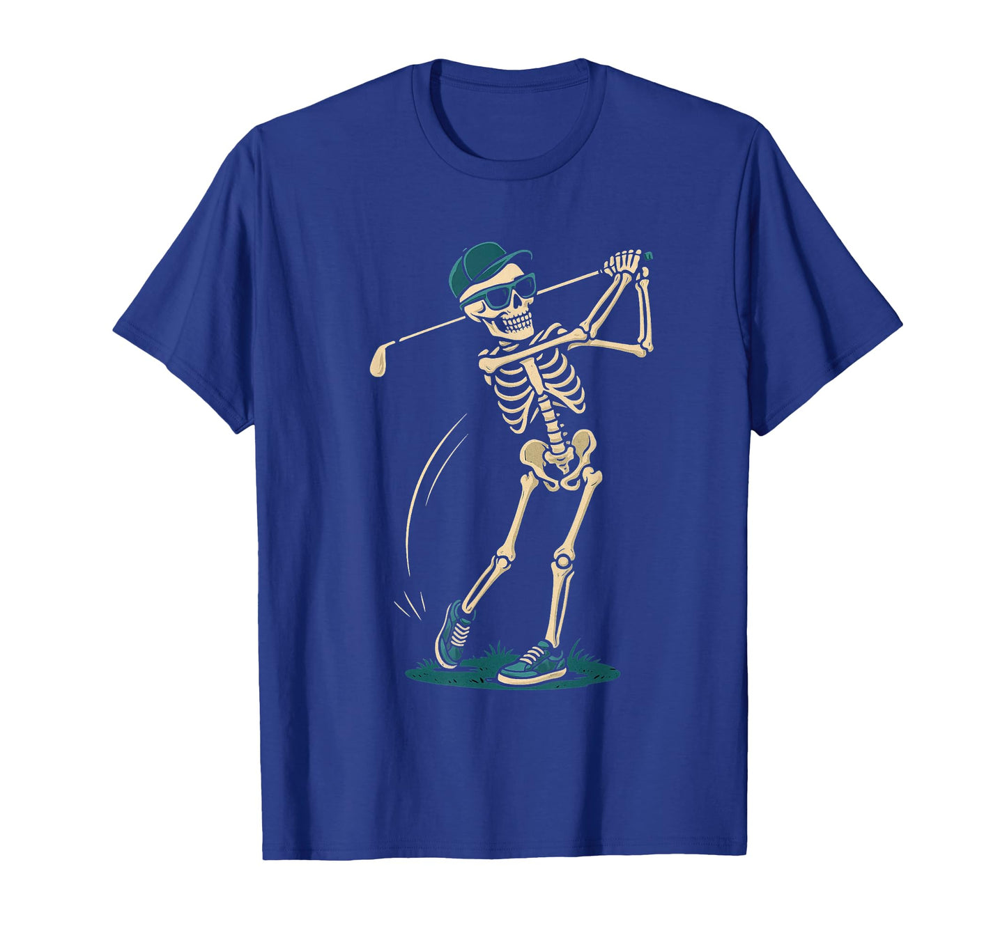 Skeleton Golf Halloween Golf Player Catcher Mens Boys Kids T-Shirt